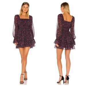 Divine Heritage floral mini dress